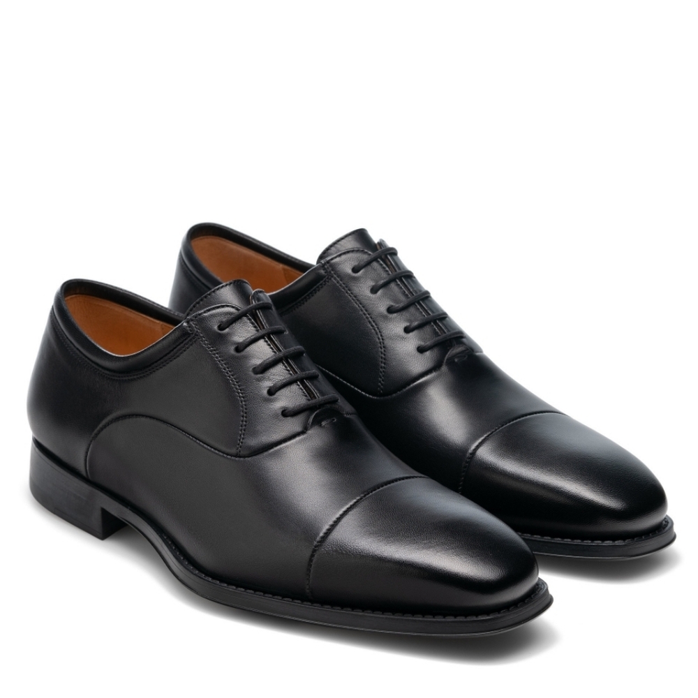 Magnanni Frederico Cap Toe Oxfords in Black - Picture 1 of 11